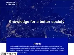 Sites similar to oxfordresearch.eu