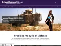 Sites similar to oxfordresearchgroup.org.uk