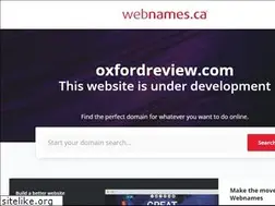 Sites similar to oxfordreview.com