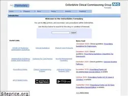 Sites similar to oxfordshireformulary.nhs.uk