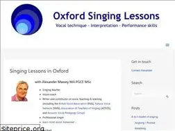 Sites similar to oxfordsinginglessons.co.uk