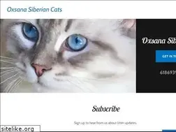 Sites similar to oxsanasiberiancats.com