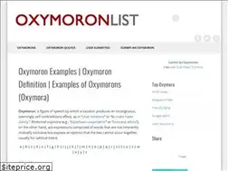 Sites similar to oxymoronlist.com