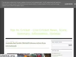 Sites similar to oyeitscricket.blogspot.com