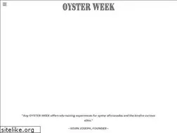 Sites similar to oysterweek.com