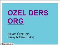 Sites similar to ozel-ders.org
