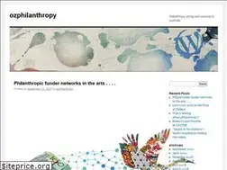 Sites similar to ozphilanthropy.com