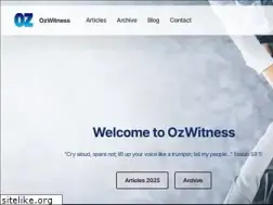 Sites similar to ozwitness.net