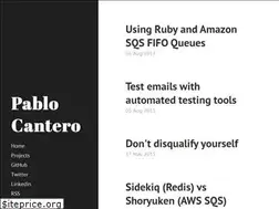 Sites similar to pablocantero.com