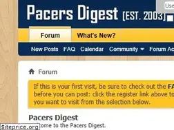 Sites similar to pacersdigest.com