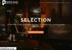Sites similar to pacificalloy.com