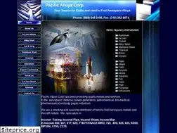 Sites similar to pacificalloys.com