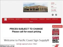 Sites similar to pacificcoastsignsupply.com
