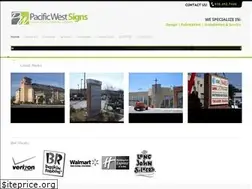 Sites similar to pacificwestsigns.com
