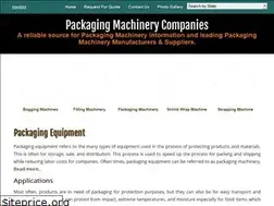 Sites similar to packagingmachinerycompanies.com
