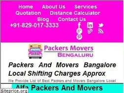 Sites similar to packers-and-movers-bangalore.in