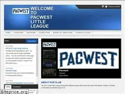 Sites similar to pacwestlittleleague.com