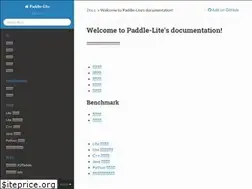 Sites similar to paddle-lite.readthedocs.io