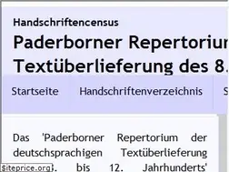 Sites similar to paderborner-repertorium.de