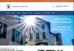 Sites similar to paedagogium-baden-baden.de