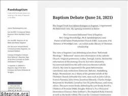 Sites similar to paedobaptism.com