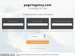 Sites similar to page1agency.com