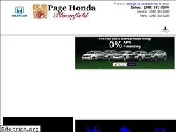 Sites similar to pagehondabloomfield.com