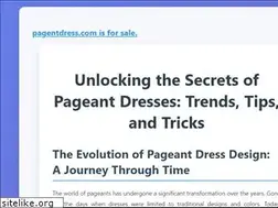 Sites similar to pagentdress.com