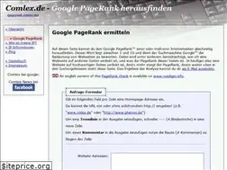 Sites similar to pagerank.comlex.de
