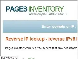Sites similar to pagesinventory.com