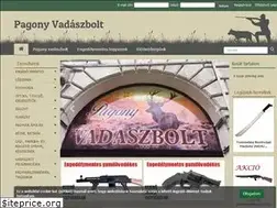 Sites similar to pagonyvadaszbolt.hu