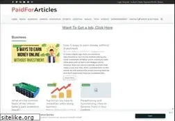 Sites similar to paidforarticles.com