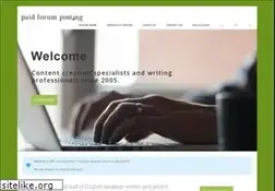 Sites similar to paidforumposting.com