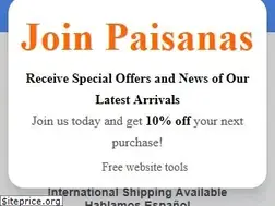 Sites similar to paisanas.com