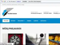 Sites similar to pajuriosauga.lt