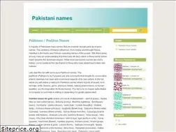 Sites similar to pakistaninames.wordpress.com