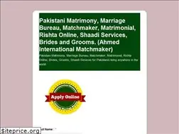Sites similar to pakistanmarriage.com