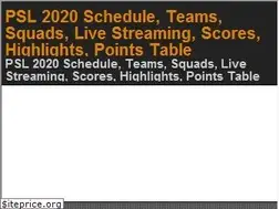 Sites similar to pakistansuperleague.info