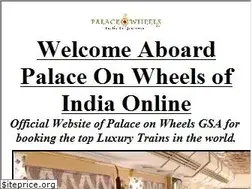 Sites similar to palaceonwheels.net