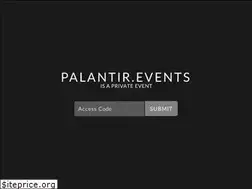 Sites similar to palantir.events