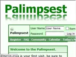 Sites similar to palimpsest.org.uk