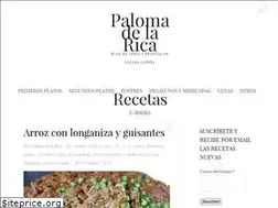 Sites similar to palomadelarica.com