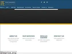 Sites similar to palomaresescrow.com