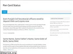 Sites similar to pancardstatus.in