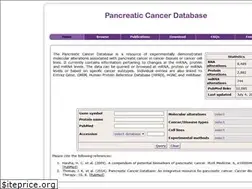 Sites similar to pancreaticcancerdatabase.org