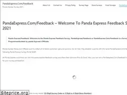 Sites similar to pandaexpresscomfeedbackss.com