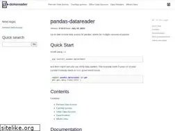 Sites similar to pandas-datareader.readthedocs.io
