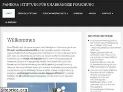 Sites similar to pandora-stiftung.eu