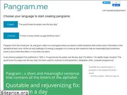 Sites similar to pangram.me