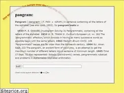 Sites similar to pangram.org